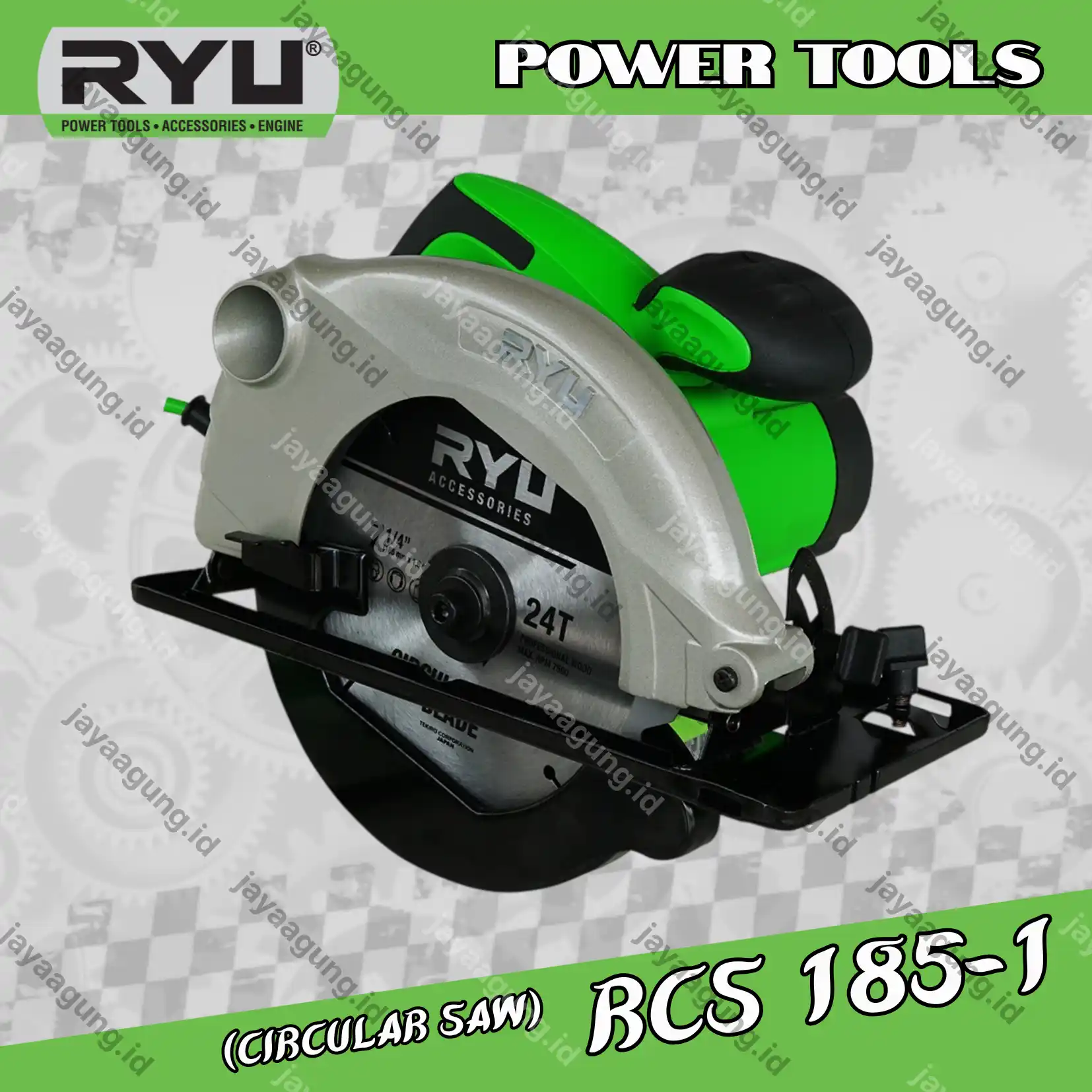 CIRCULAR SAW RYU RCS 185-1-PRO1 W/ACCESSORIES