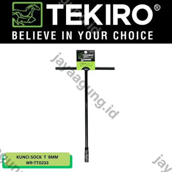KUNCI SOCK T TEKIRO HITAM 9MM WR-TT0233
