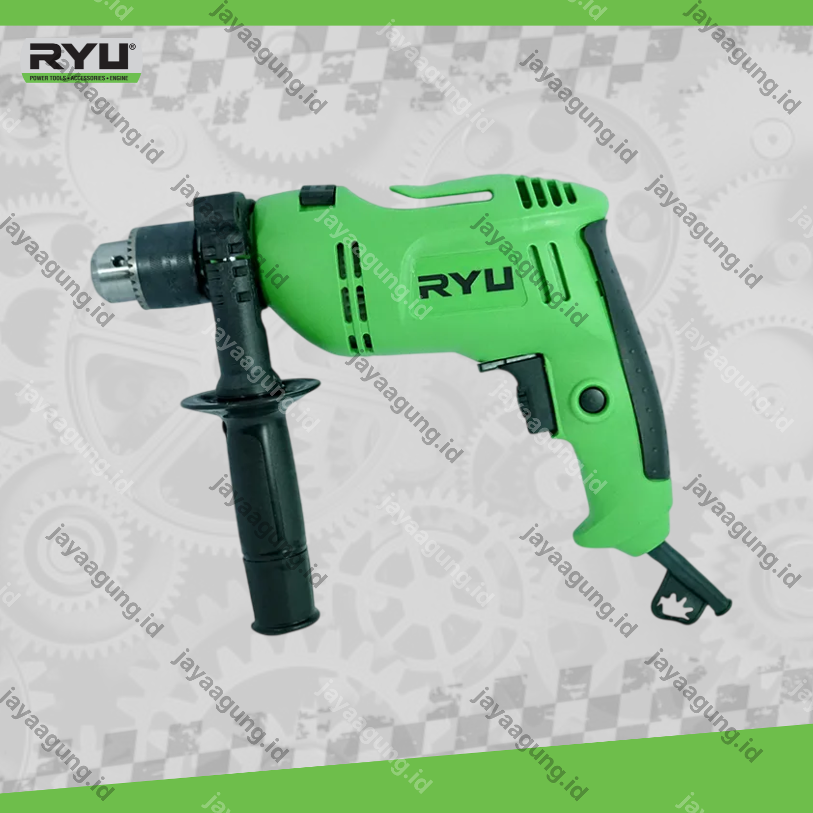 Gambar IMPACT DRILL RYU RID 13-1RE-PR01 W/ACCESSORIES ke-3