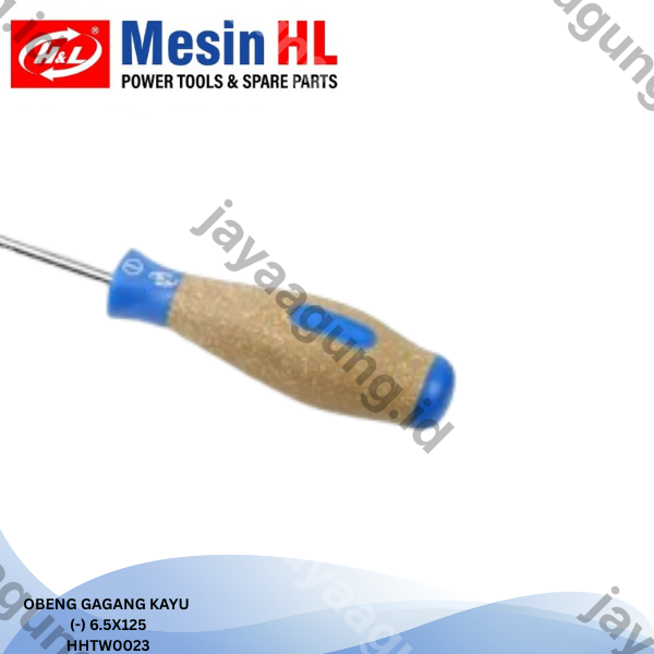 Gambar OBENG GAGANG KAYU H&L 6.5X125(-) HHTW0023 ke-4
