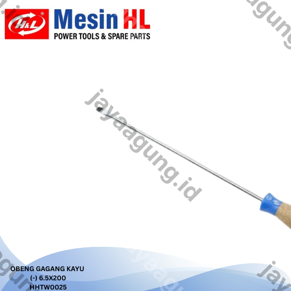 Gambar OBENG GAGANG KAYU H&L 6.5X200(-) HHTW0025 ke-3
