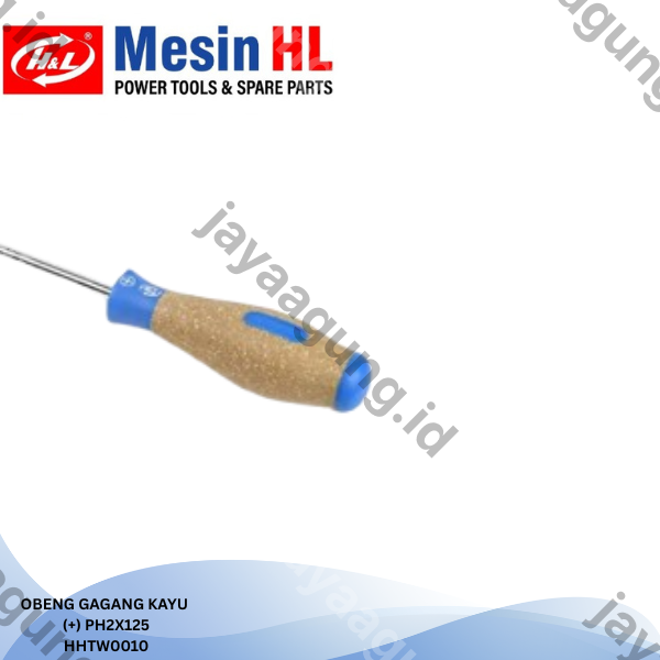 Gambar OBENG GAGANG KAYU H&L PH2X125(+) HHTW0010 ke-4