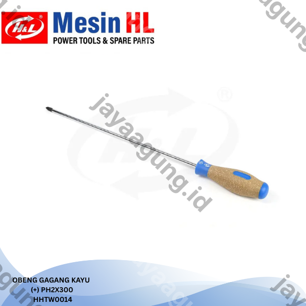 Gambar OBENG GAGANG KAYU H&L PH2X300(+) HHTW0014 ke-2