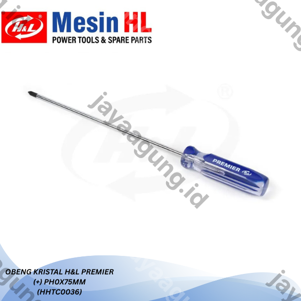 OBENG KRISTAL H&L PREMIER (+)PH0X75MM (HHTC0036)