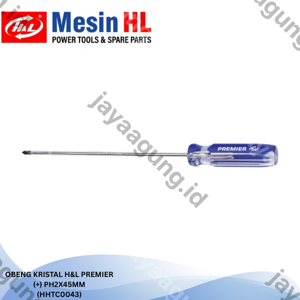 Gambar OBENG KRISTAL H&L PREMIER (+)PH2X45MM (HHTC0043) ke-2