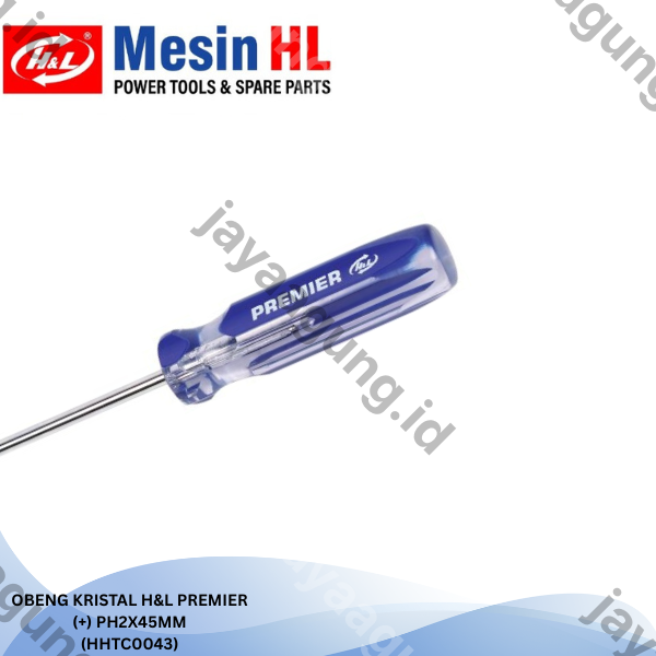 Gambar OBENG KRISTAL H&L PREMIER (+)PH2X45MM (HHTC0043) ke-4