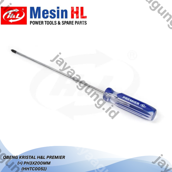 Gambar OBENG KRISTAL H&L PREMIER (+)PH3X200MM (HHTC0051) ke-2
