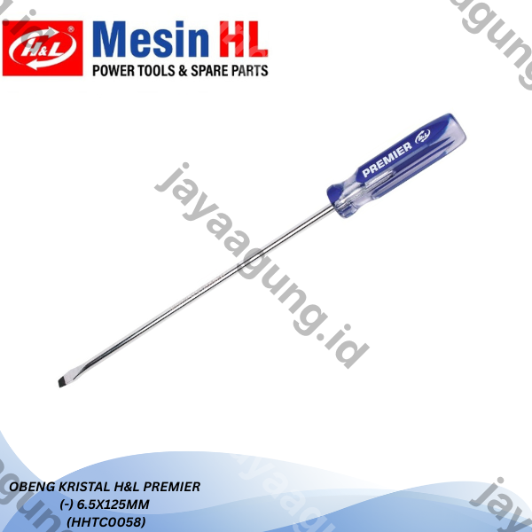 Gambar OBENG KRISTAL H&L PREMIER (-)6.5X125MM (HHTC0058) ke-2