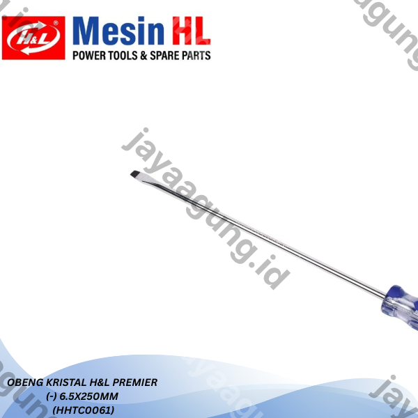 Gambar OBENG KRISTAL H&L PREMIER (-)6.5X250MM (HHTC0061) ke-3