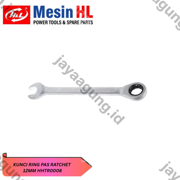Gambar KUNCI RING PAS RATCHET H&L 12MM HHTR0008 ke-2