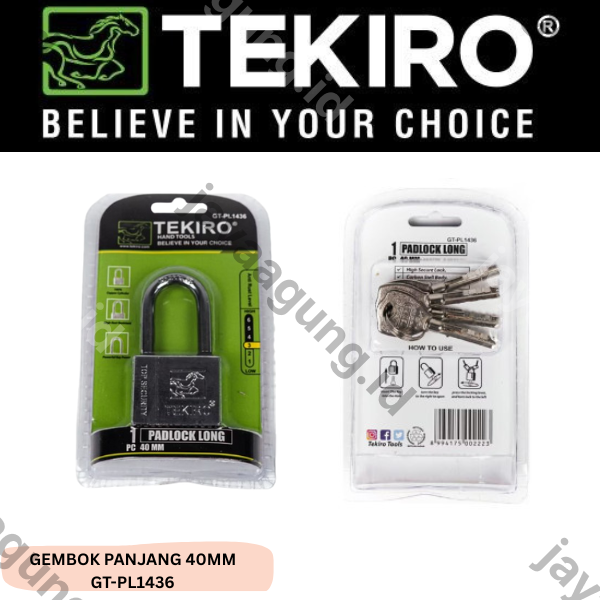 Gambar GEMBOK BESI TEKIRO PNJG 40MM GT-PL1436 ke-3